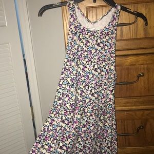 Floral sun dress with back cut out